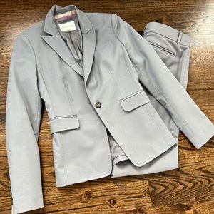 Gray Banana Republic suit